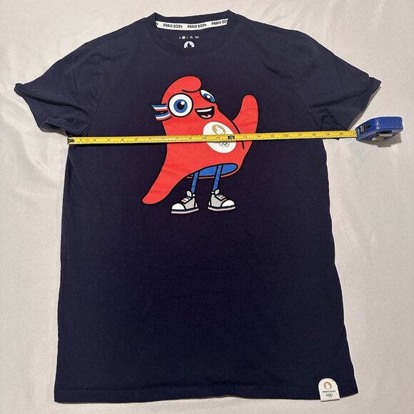 Paris 2024 Olympics Blue T-shirt THE PHRYGE - Men's Size Medium Official - Picture 5 of 9